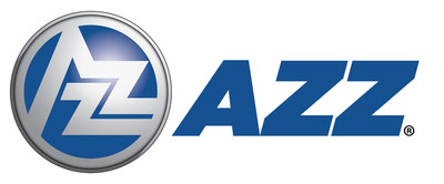 AZZ Inc. est un fournisseur mondial de services de revêtements métalliques, de solutions de soudage, d'équipements électriques spécialisés et de services de pointe.  (PRNewsfoto/AZZ Inc.)